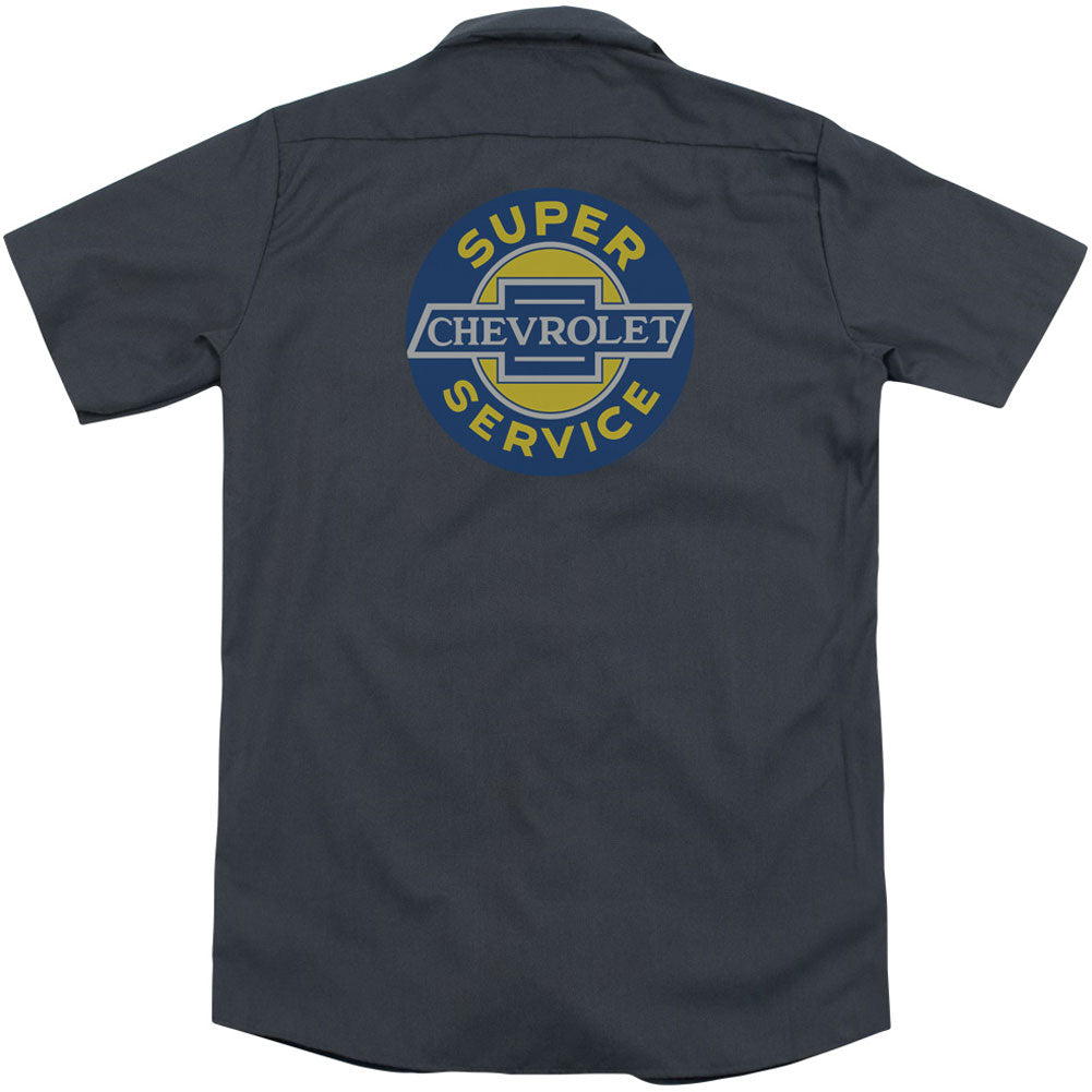 Chevy Super Service (Back Print) Workshirt Back