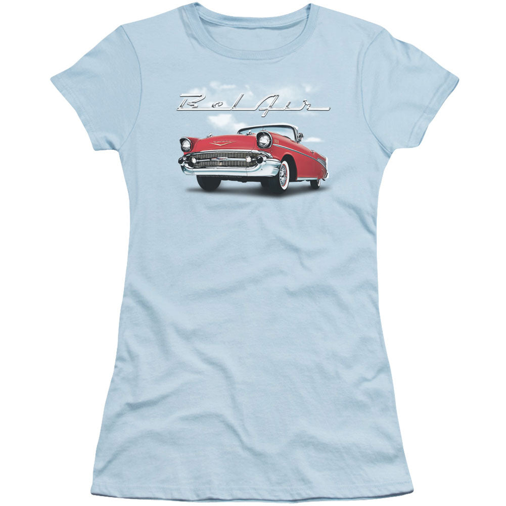 Chevy Bel Air Clouds Cap Sleeve Junior Top Front