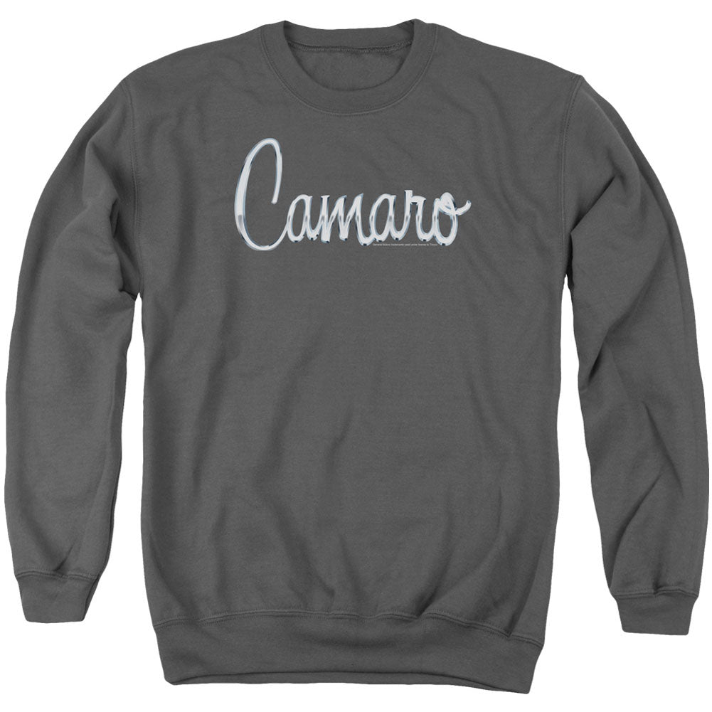 Chevy Classic Camaro Metal Adult Sweatshirt Front