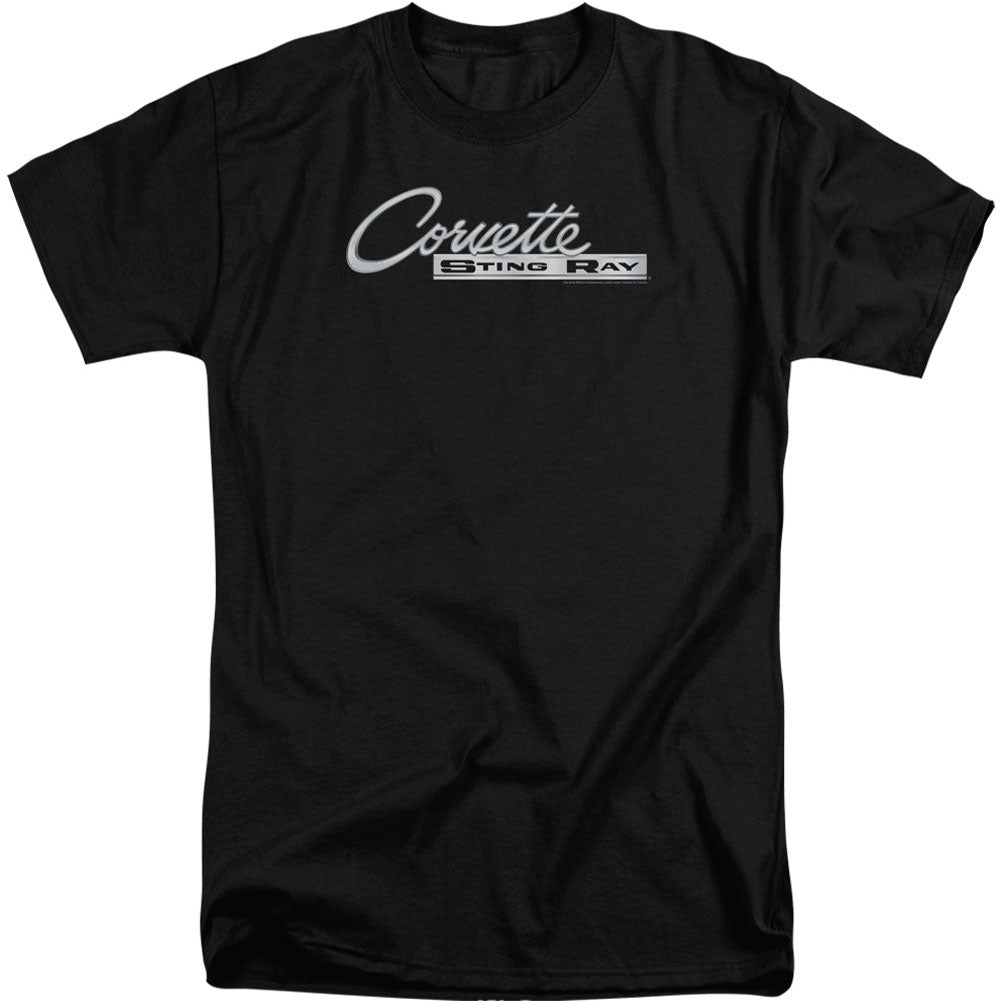 Chevy Chrome Stingray Logo Adult Tall T-shirt Tall Front