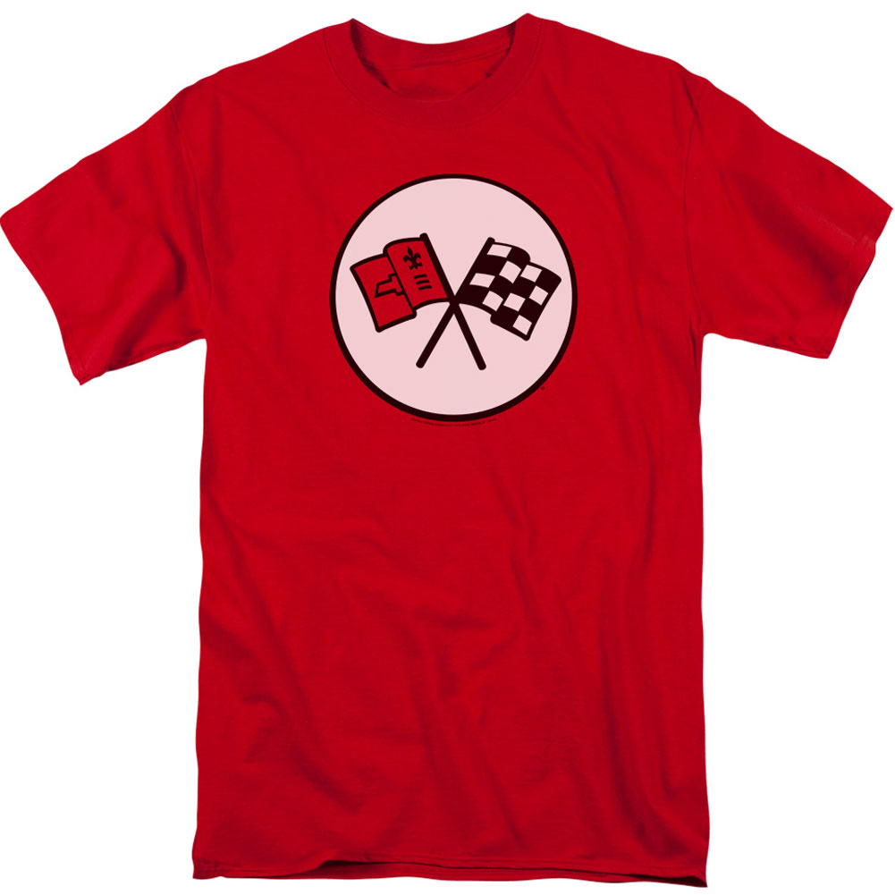 Chevy 2nd Gen Vette Logo Adult T-shirt Front