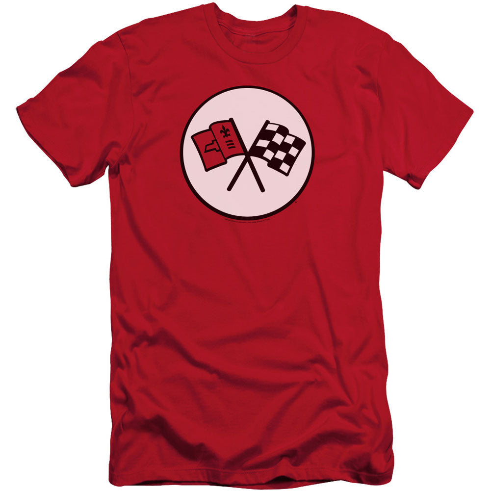 Chevy 2nd Gen Vette Logo Adult Slim Fit Slim Fit T-shirt Front