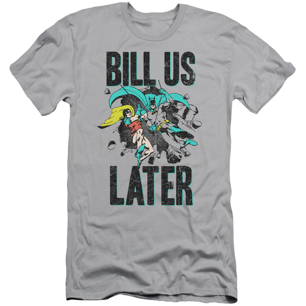 DC Comics Bill Us Later Adult Slim Fit Slim Fit T-shirt Front