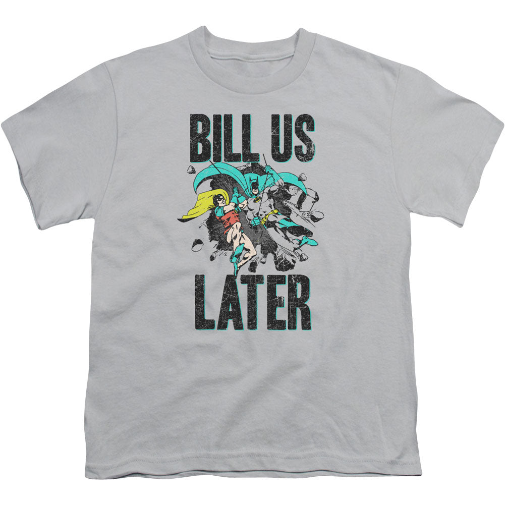 DC Comics Bill Us Later Youth T-shirt Front