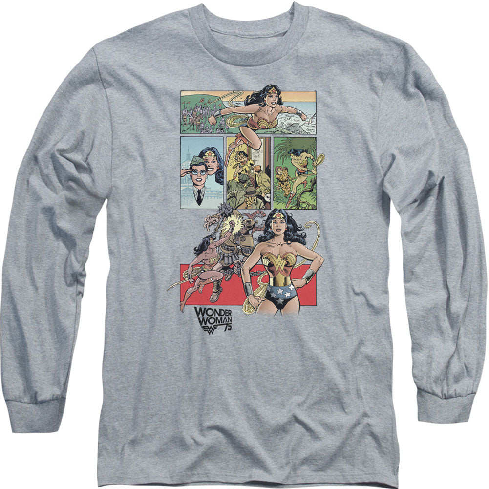 Wonder Woman Ww75 Comic Page Long Sleeve Front