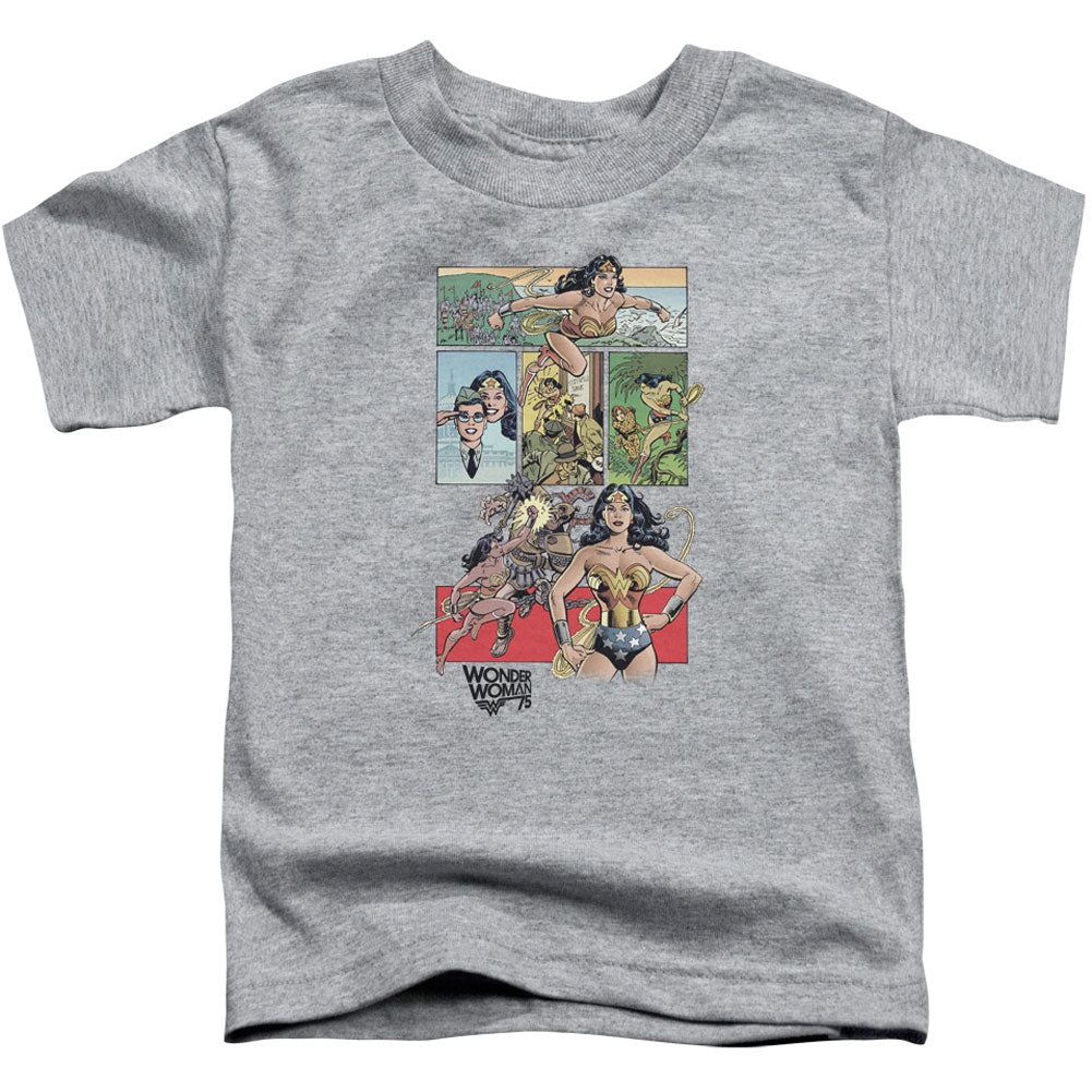 Wonder Woman Ww75 Comic Page Toddler Childrens T-shirt Front