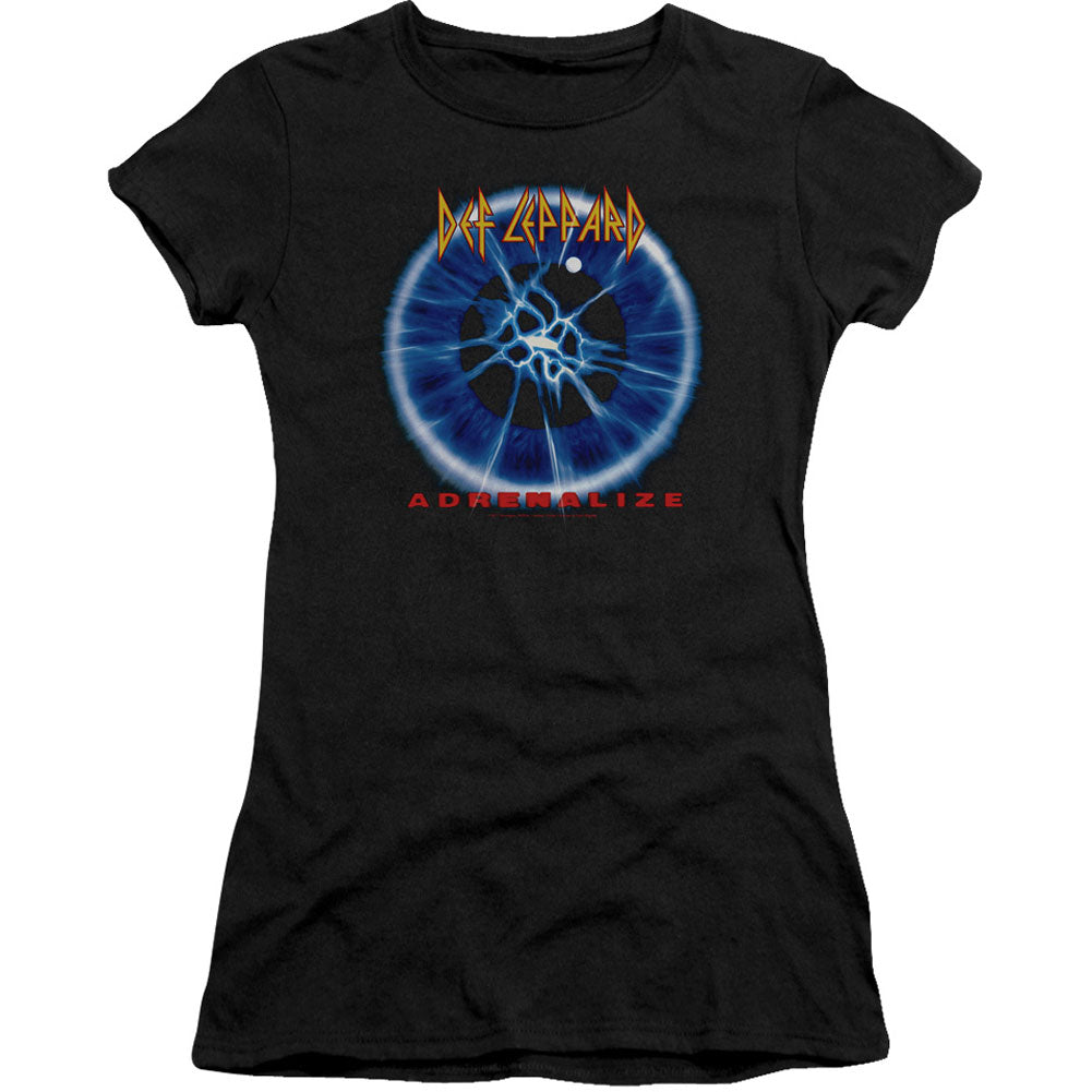 Def Leppard Adrenalize Cap Sleeve Junior Top Front