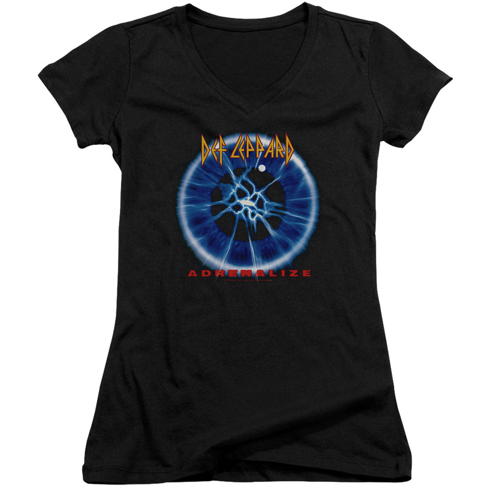Def Leppard Adrenalize V-Neck Junior Top Front