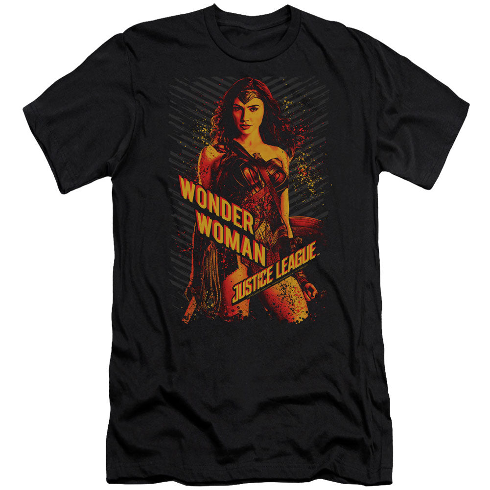 Justice League Wonder Woman Adult Slim Fit Slim Fit T-shirt Front
