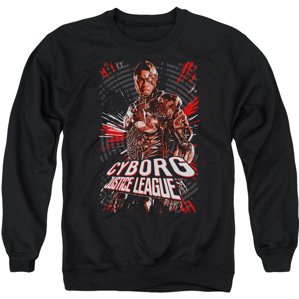 Justice League Cyborg Adult Sweatshirt Front