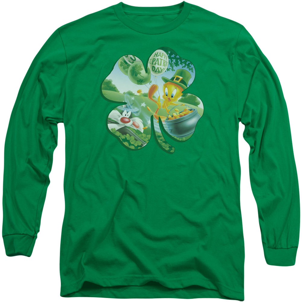 Looney Tunes Tweety Shamrock Long Sleeve Front