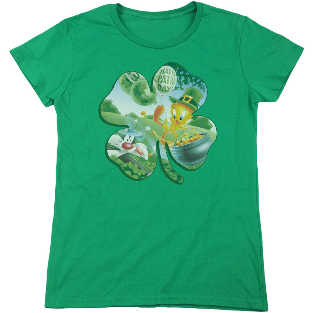 Looney Tunes Tweety Shamrock Junior Top Front