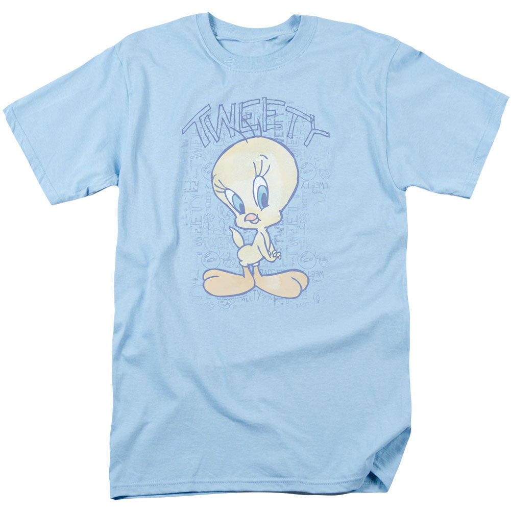 Looney Tunes Tweety Fade Adult T-shirt Front