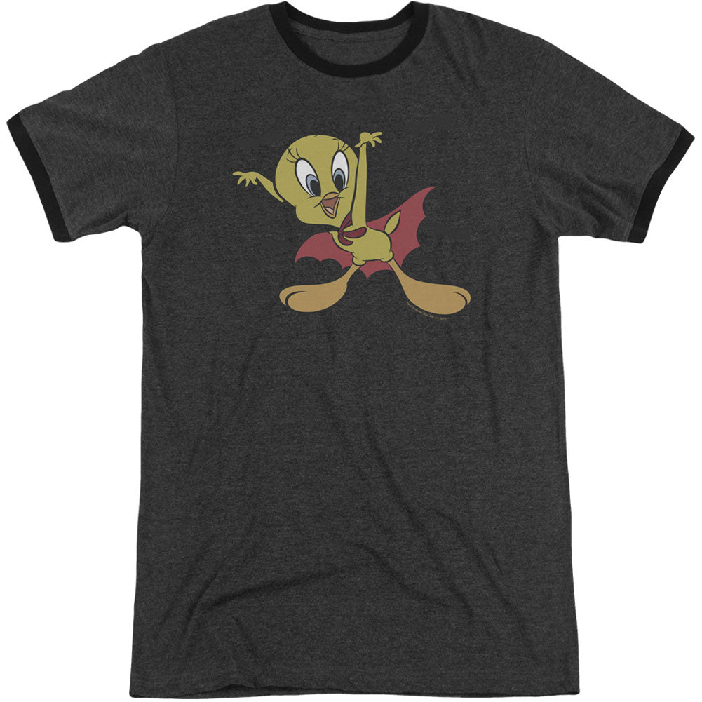 Looney Tunes Vampire Tweety Adult Ringer T-shirt Front