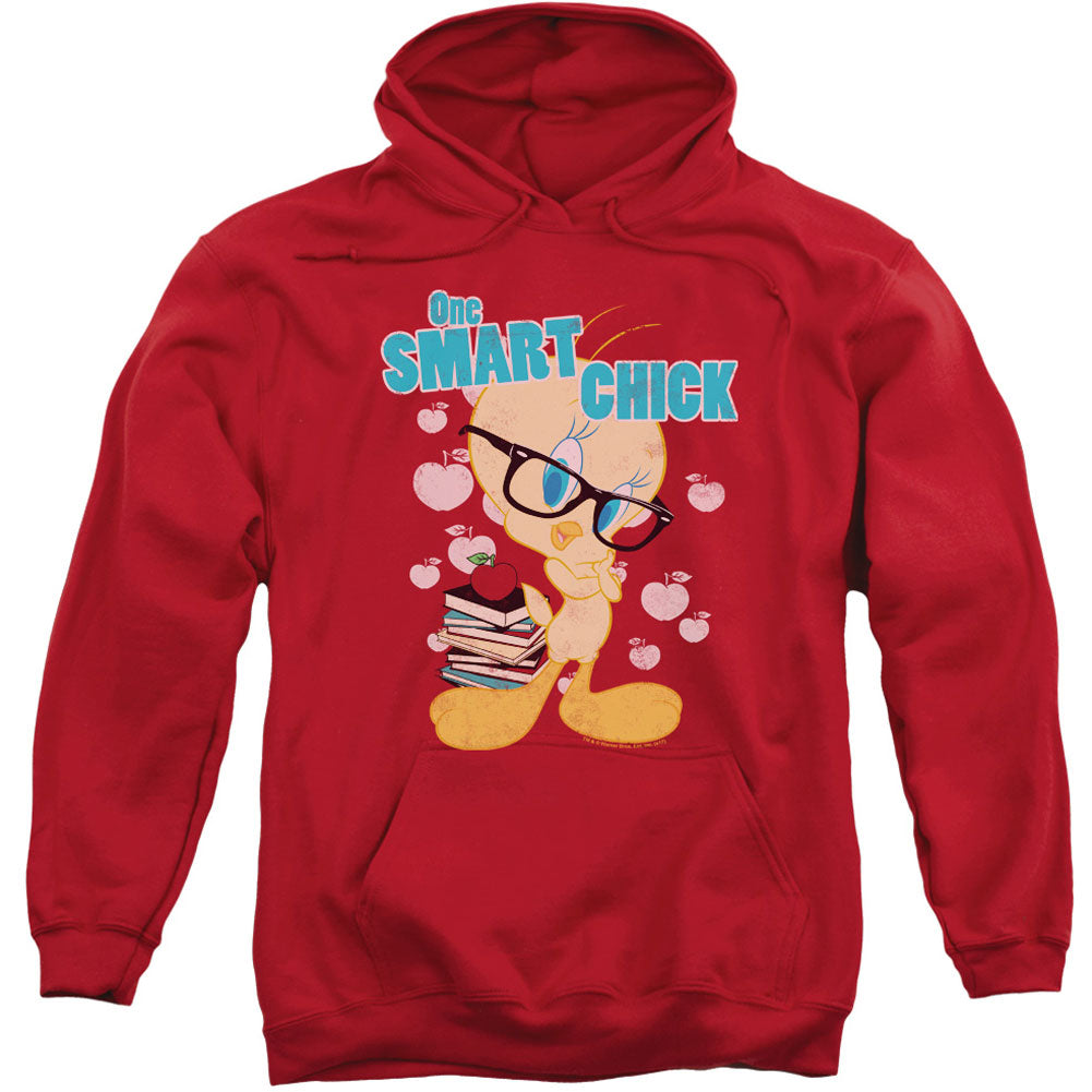 Looney Tunes One Smart Chick Adult 25% Poly Hooded Sweatshirt Front