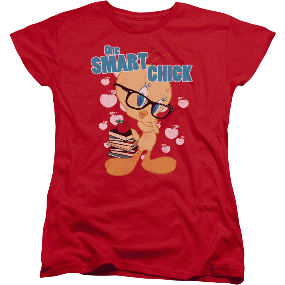 Looney Tunes One Smart Chick Junior Top Front