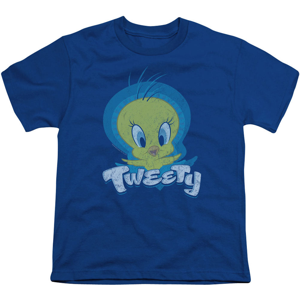 Looney Tunes Tweety Swirl Youth T-shirt Front