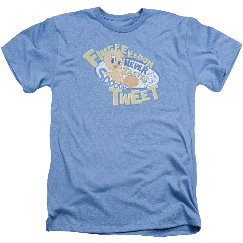 Looney Tunes Fweedom Adult Heather 40% Poly T-shirt Front