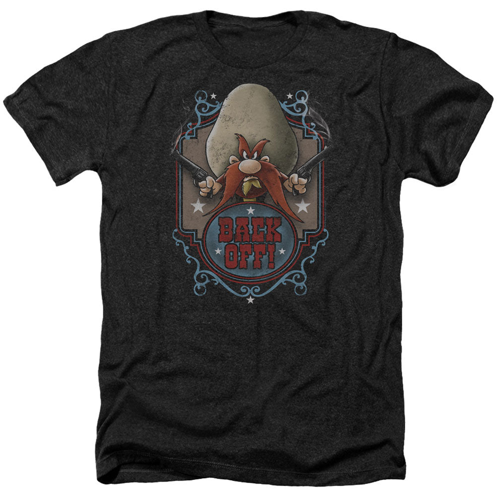 Looney Tunes Back Off Adult Heather 40% Poly T-shirt Front