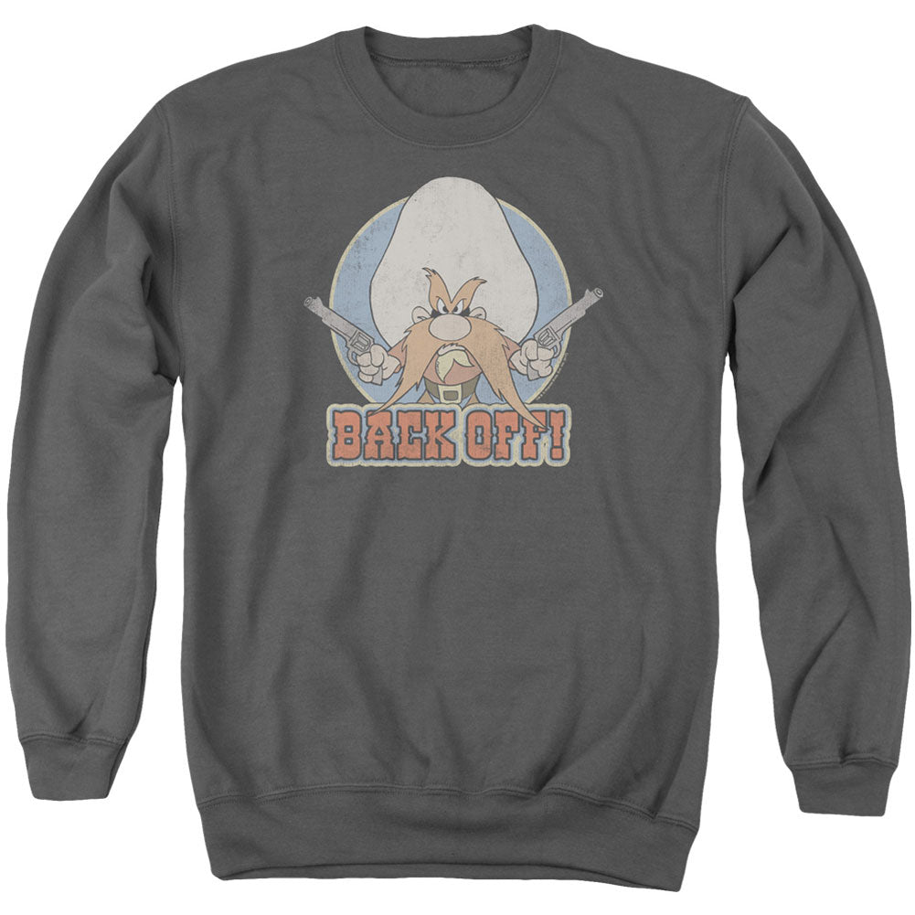 Looney Tunes I Said Back Off Adult Sweatshirt Front