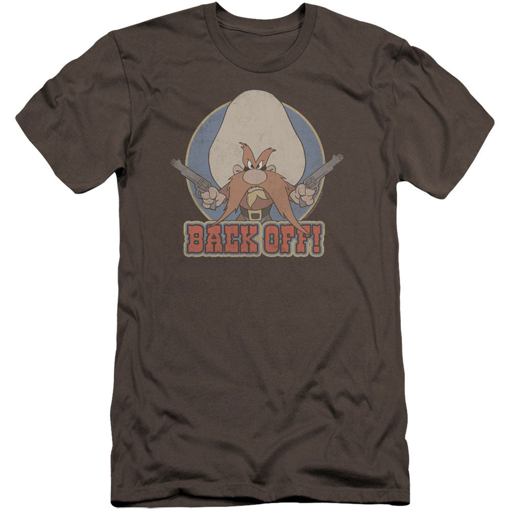 Looney Tunes I Said Back Off Premium Canvas Brand Slim Fit T-shirt Front
