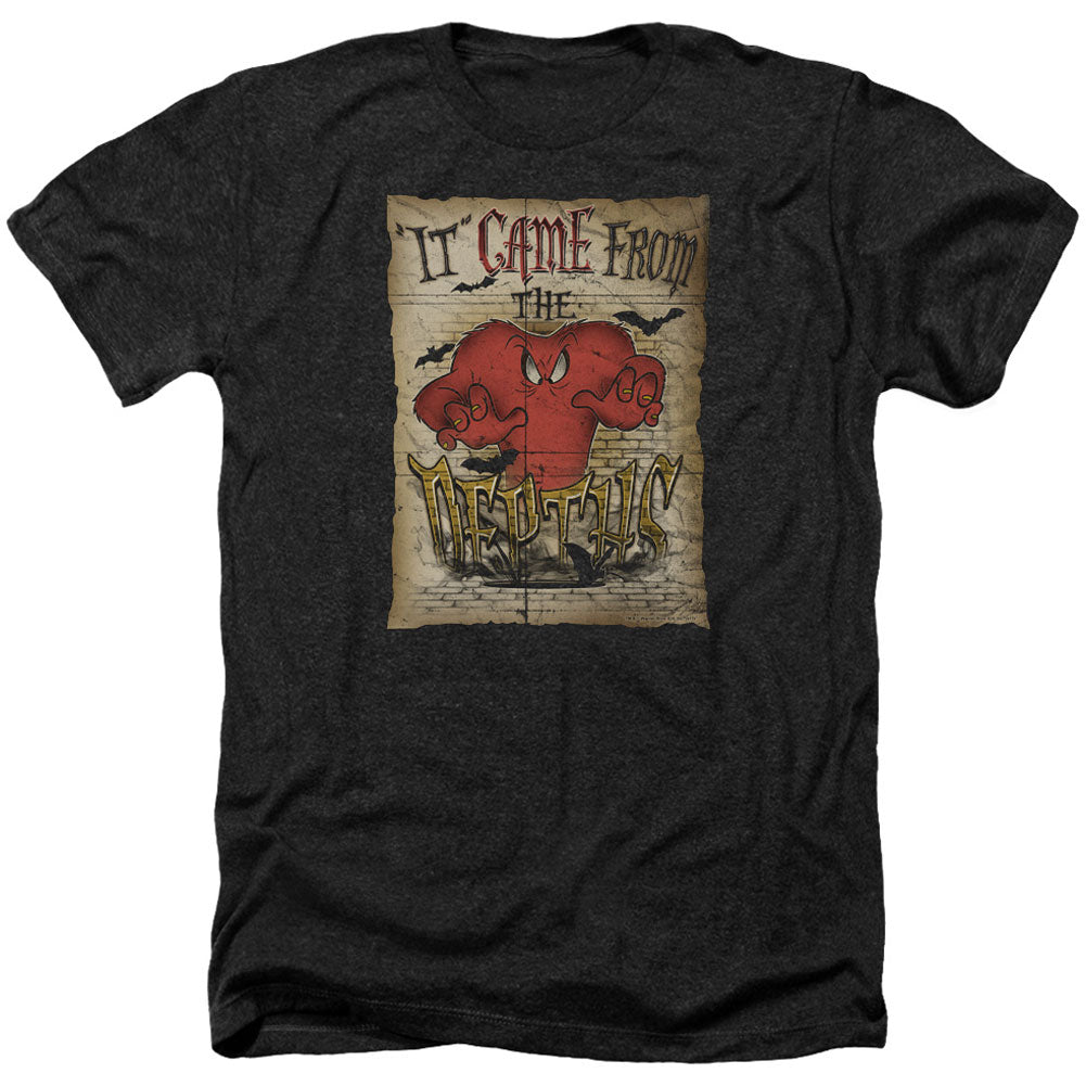 Looney Tunes The Depths Adult Heather 40% Poly T-shirt Front