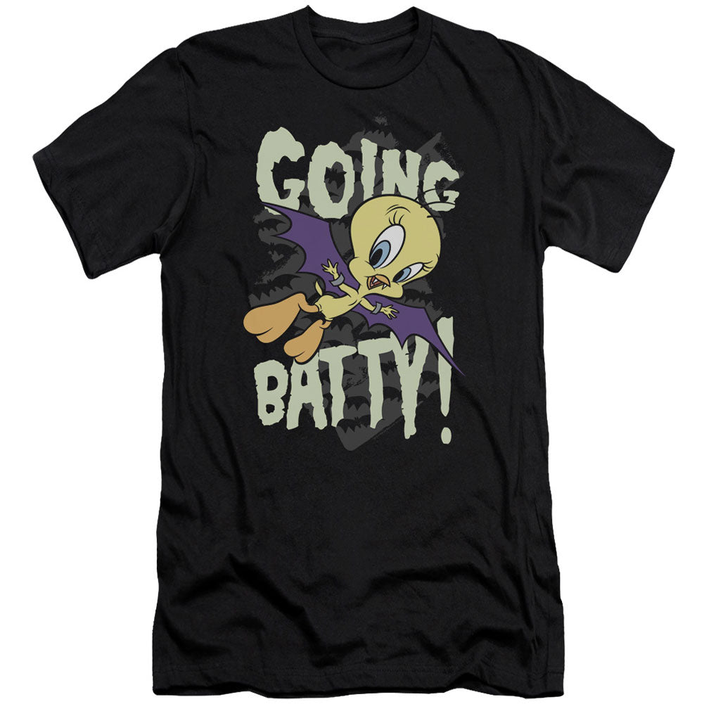 Looney Tunes Going Batty Adult Slim Fit Slim Fit T-shirt Front