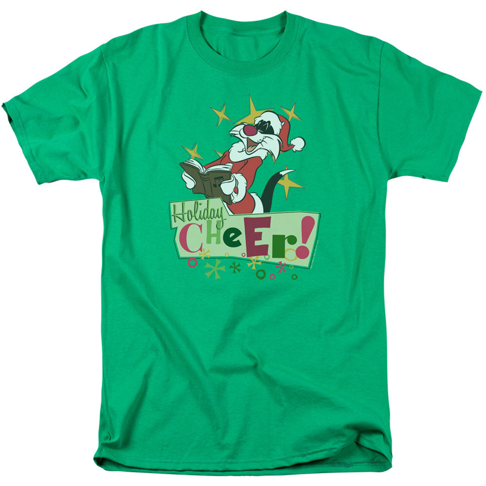 Looney Tunes Cheer Sylvester Adult T-shirt Front