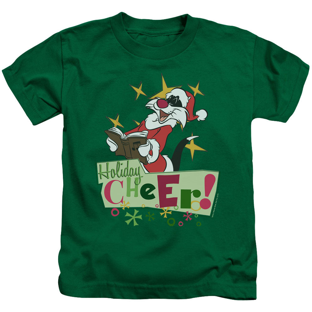 Looney Tunes Cheer Sylvester Juvenile Childrens T-shirt Front