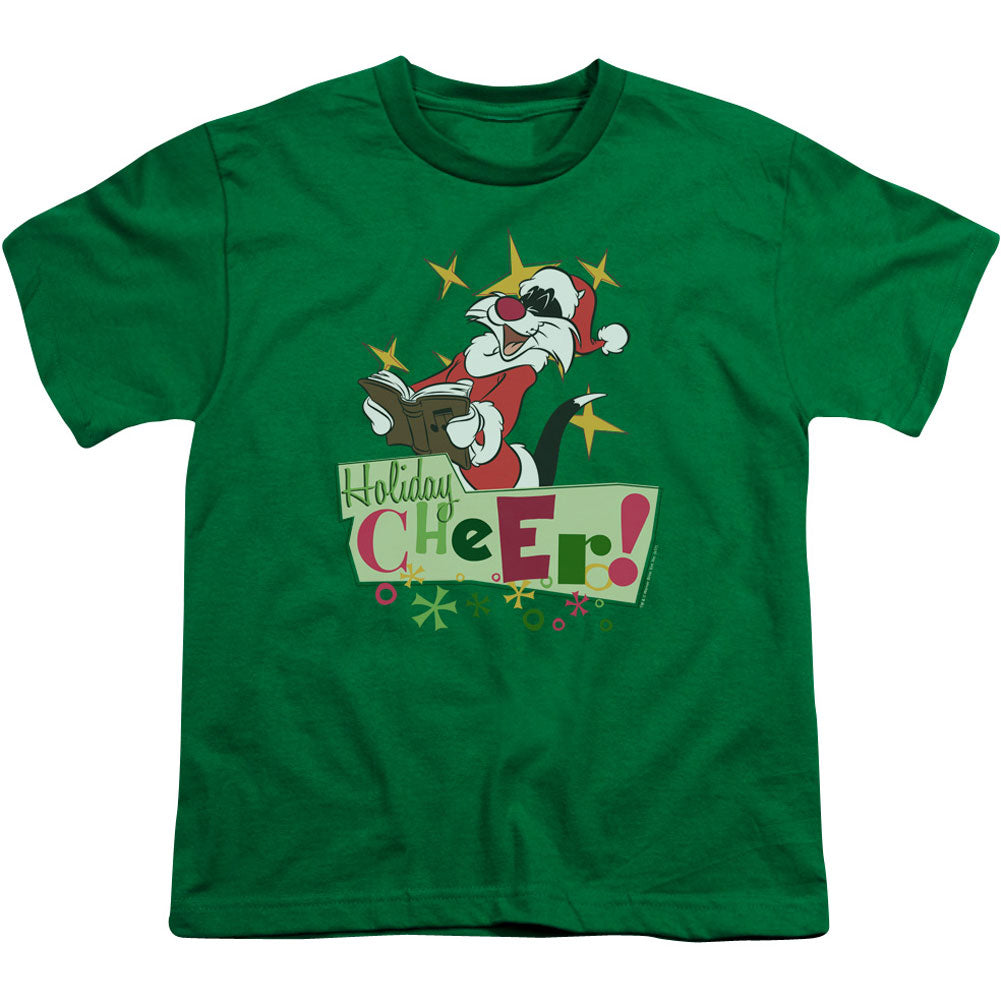 Looney Tunes Cheer Sylvester Youth T-shirt Front