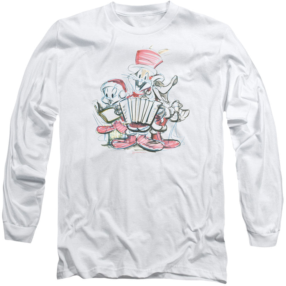 Looney Tunes Holiday Sketch Long Sleeve Front