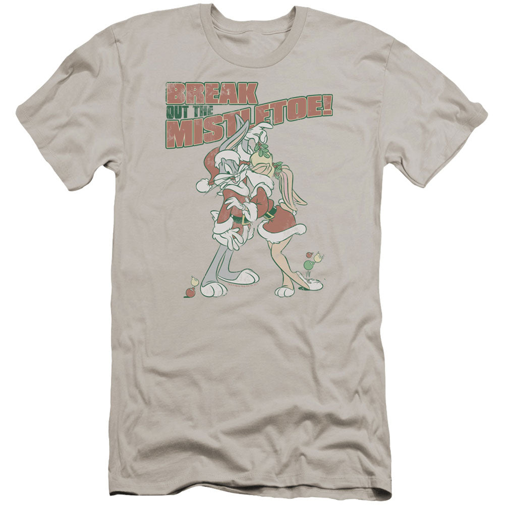 Looney Tunes Mistletoe Premium Canvas Brand Slim Fit T-shirt Front