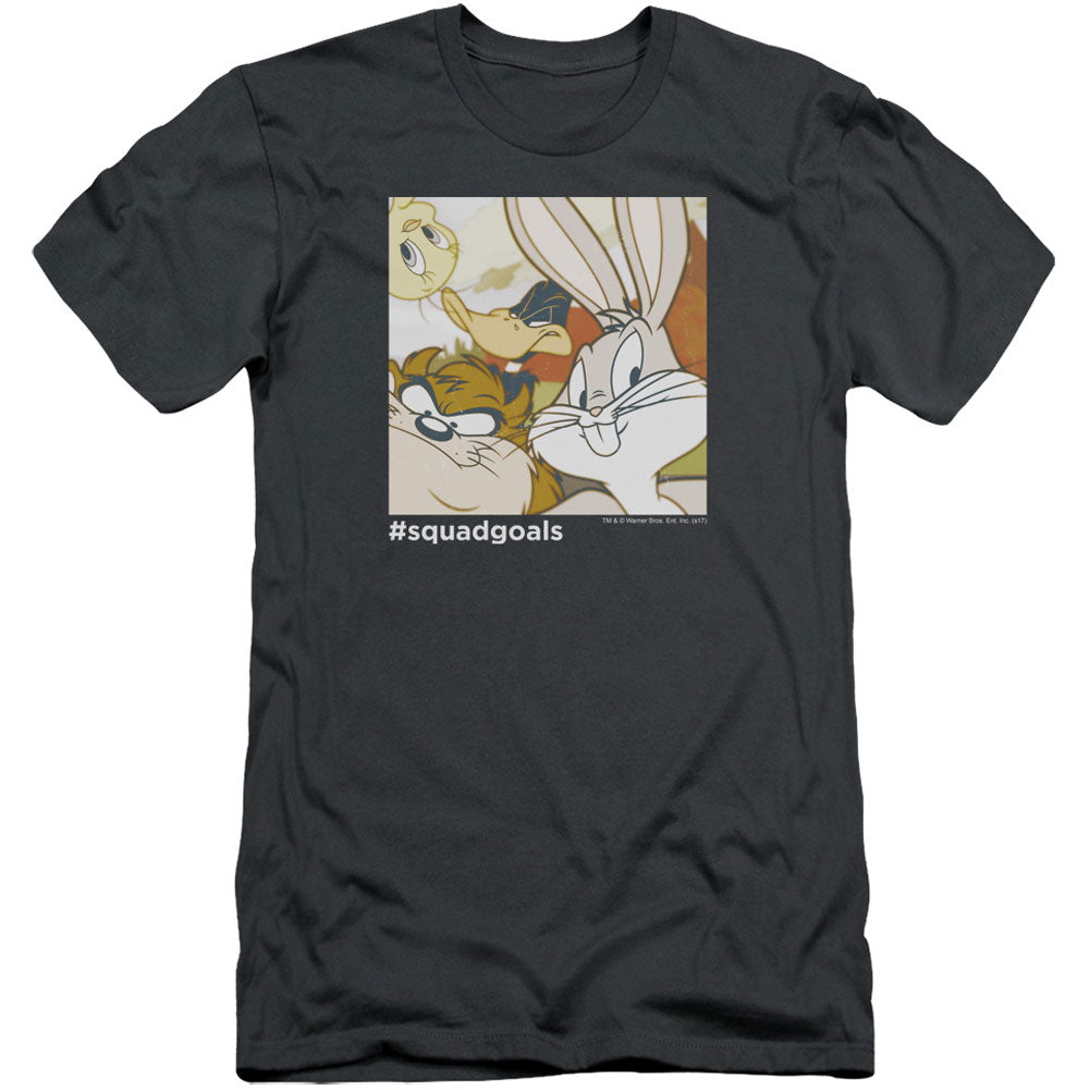 Looney Tunes Squad Goals Adult Slim Fit Slim Fit T-shirt Front