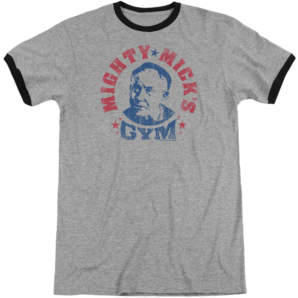 Rocky Mighty Micks Gym Adult Ringer T-shirt Front