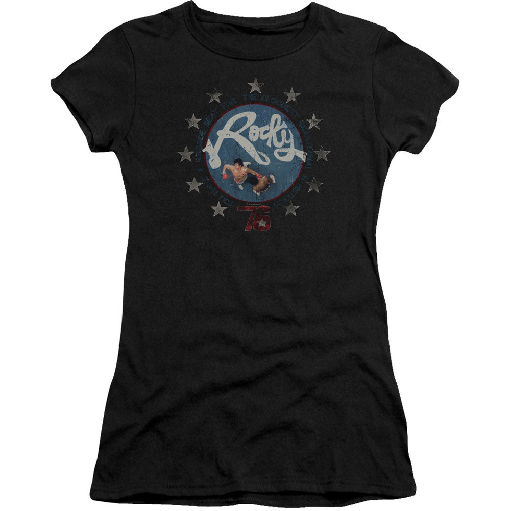 Rocky Bloodiest Bicentennial Cap Sleeve Junior Top Front