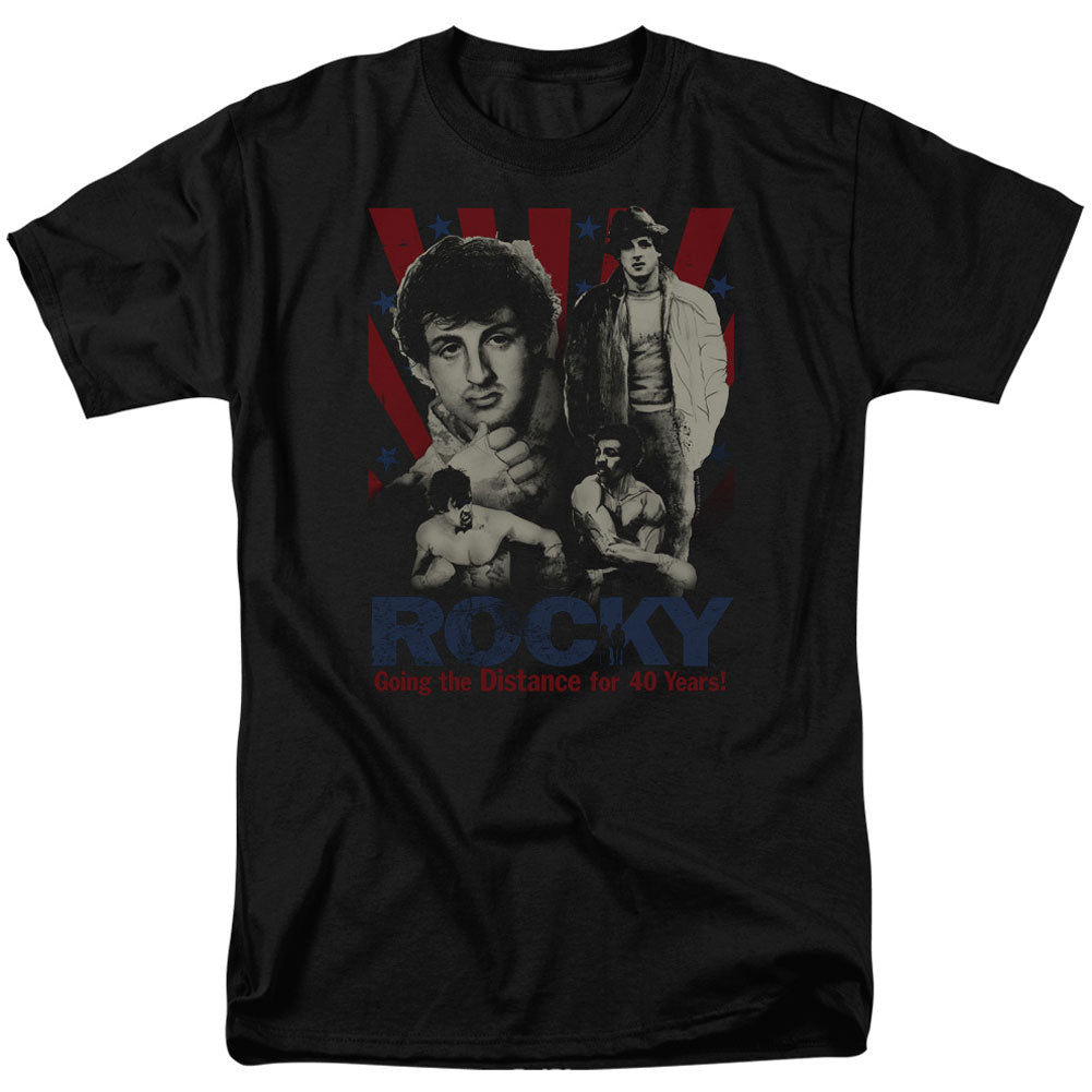 Rocky Going The Distance Adult T-shirt Front