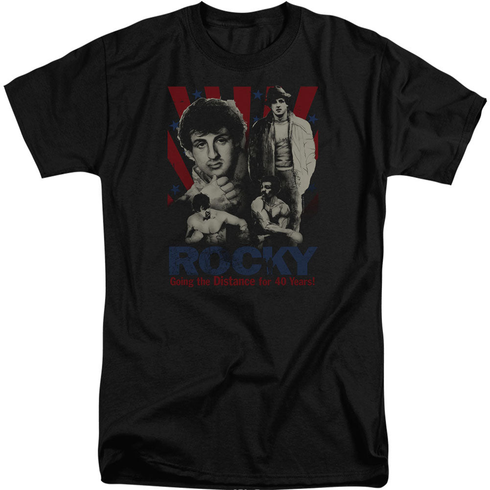 Rocky Going The Distance Adult Tall T-shirt Tall Front