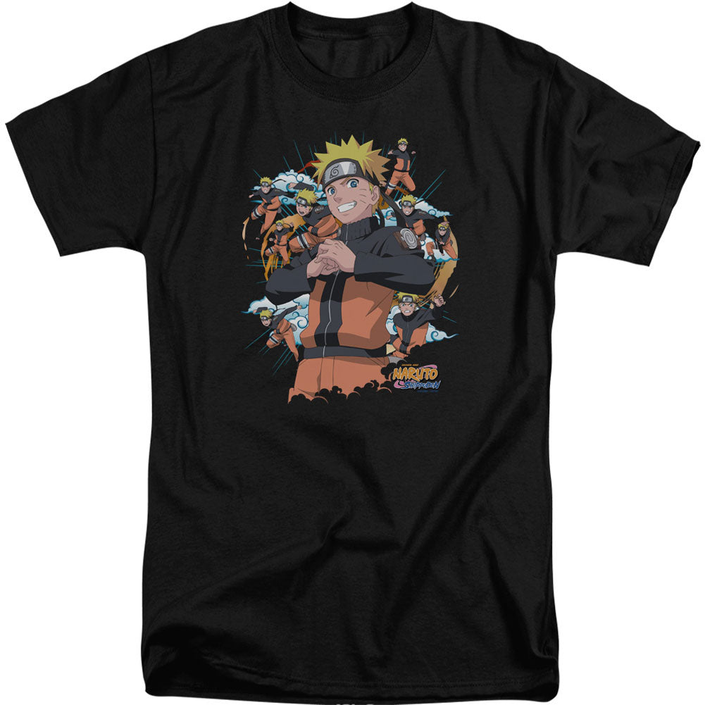 Naruto Shadow Clone Adult Tall T-shirt Tall Front