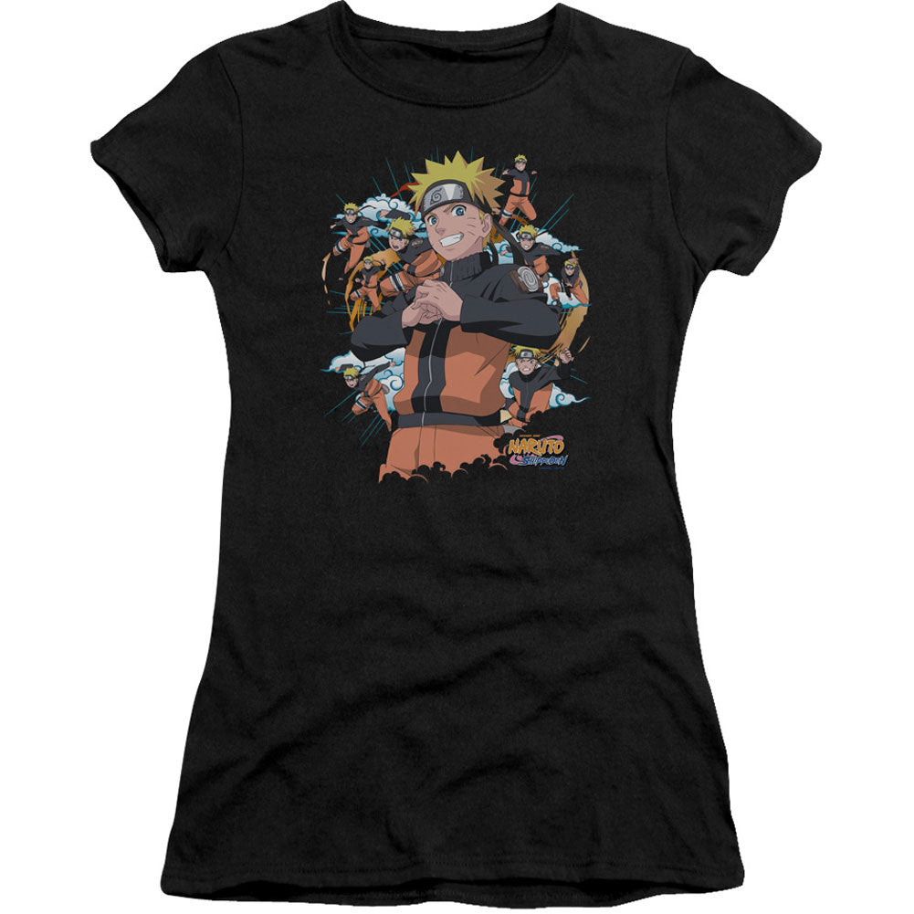 Naruto Shadow Clone Cap Sleeve Junior Top Front