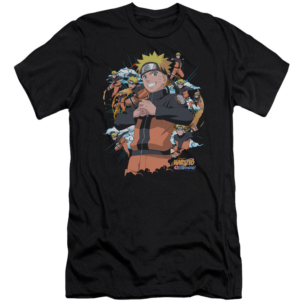 Naruto Shadow Clone Adult Slim Fit Slim Fit T-shirt Front