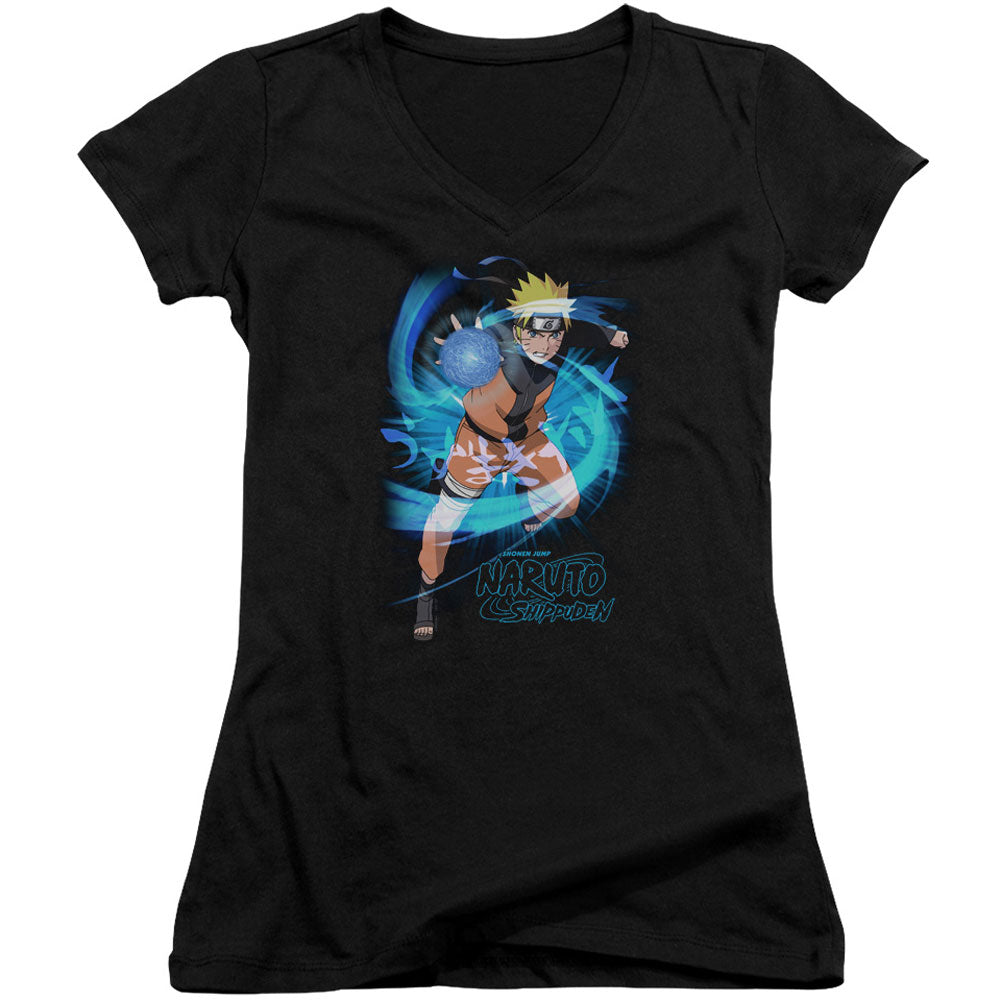 Naruto Energy Blast V-Neck Junior Top Front