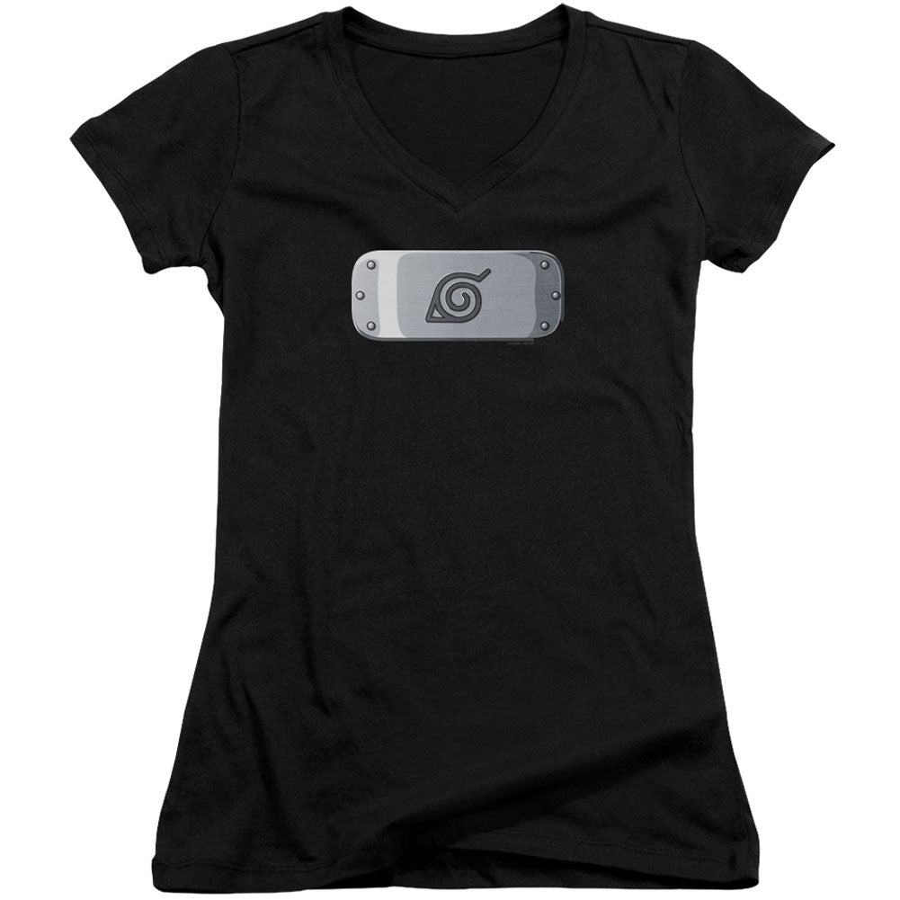 Naruto Leaves Headband V-Neck Junior Top Front