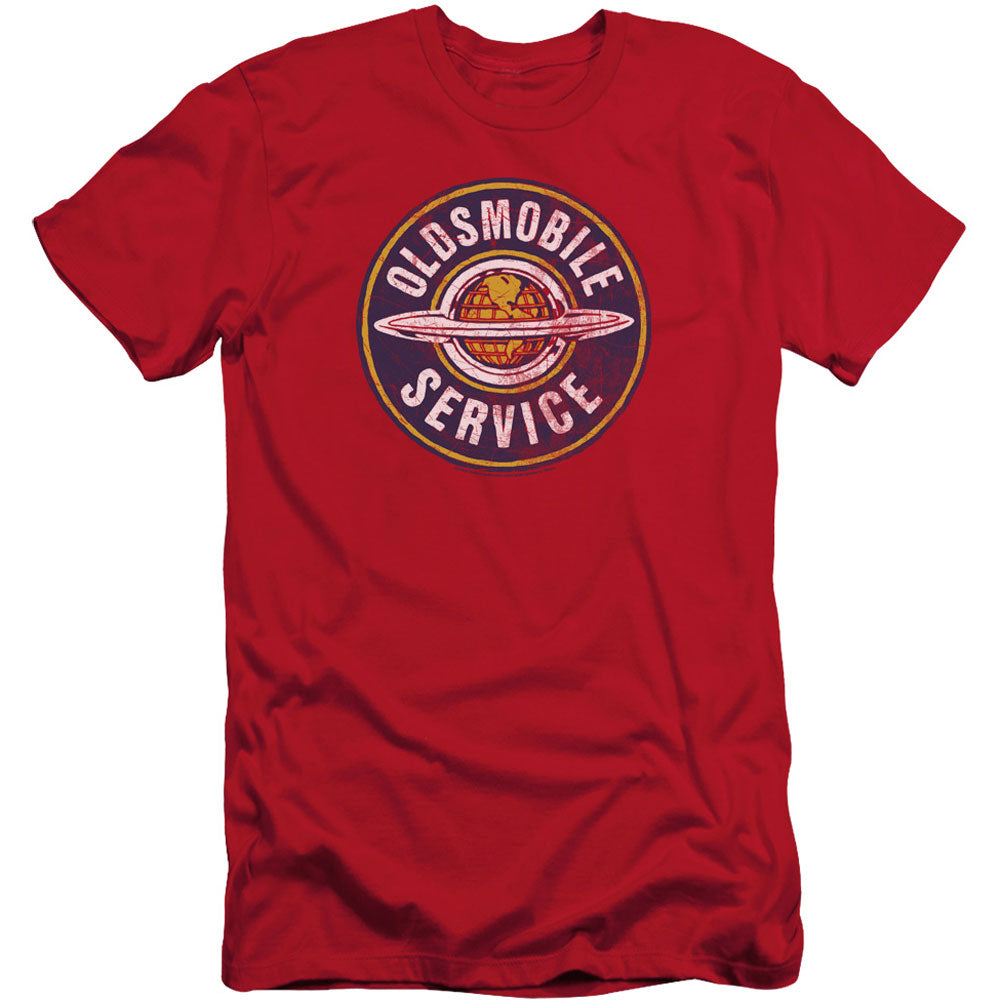 Oldsmobile Vintage Service Adult Slim Fit Slim Fit T-shirt Front