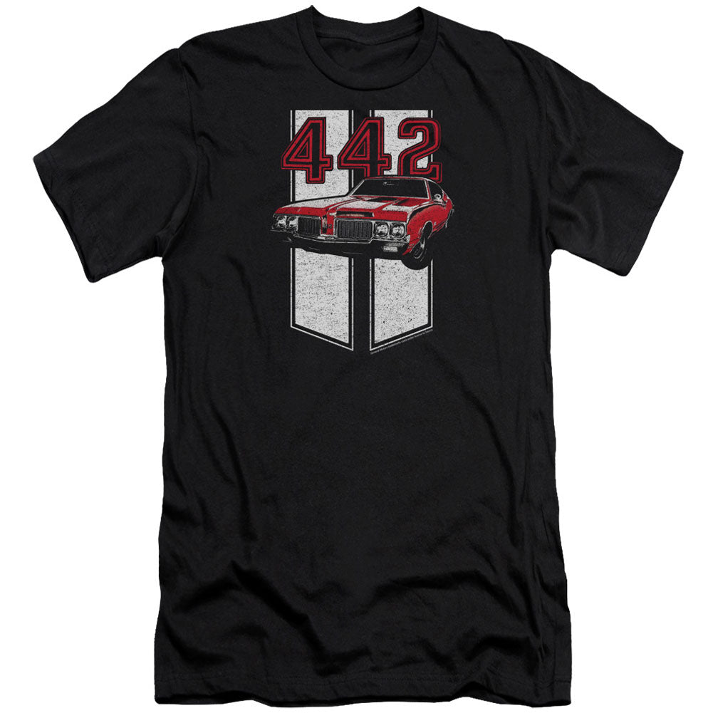 Oldsmobile 442 Adult Slim Fit Slim Fit T-shirt Front
