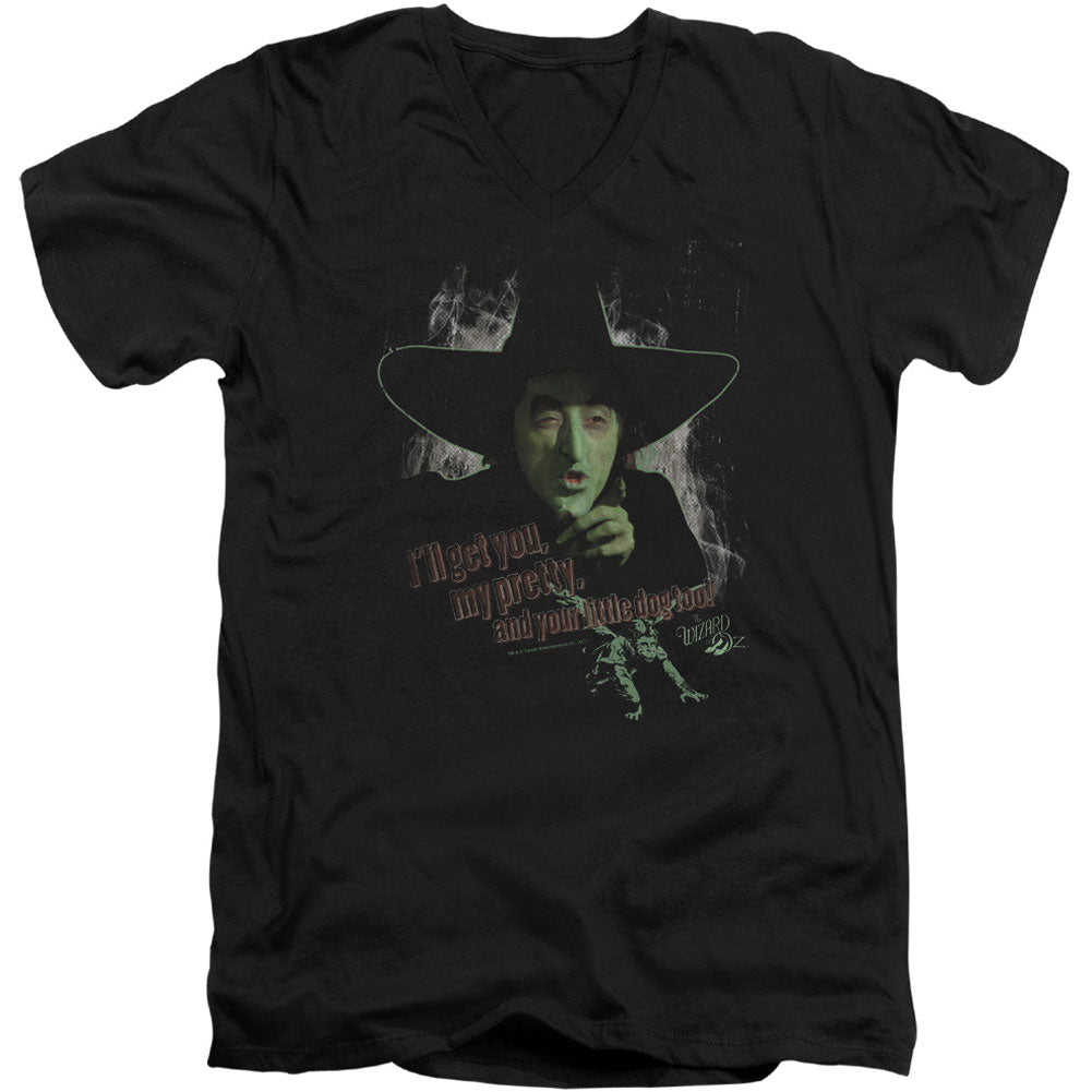 Wizard Of Oz And Your Little Dog Too Adult V-Neck Slim Fit T-shirt Front