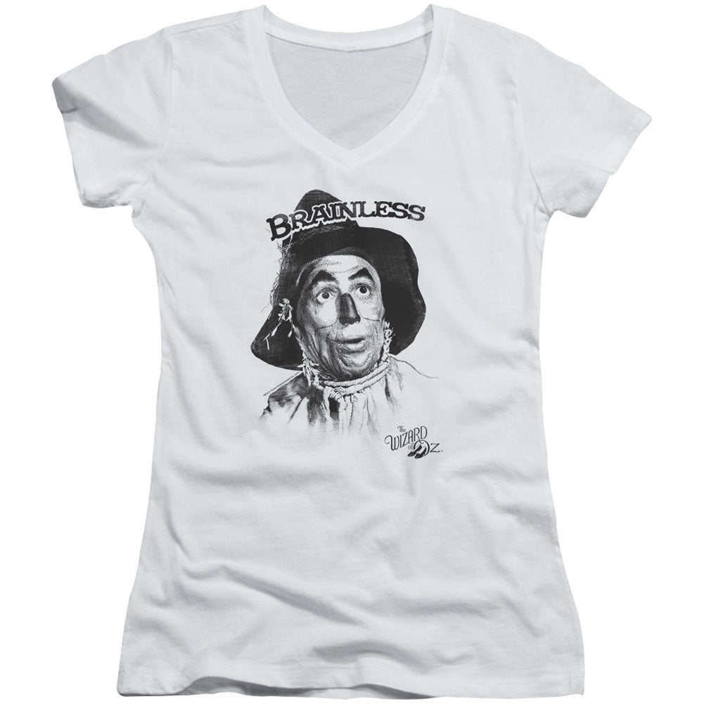 Wizard Of Oz Brainless V-Neck Junior Top Front