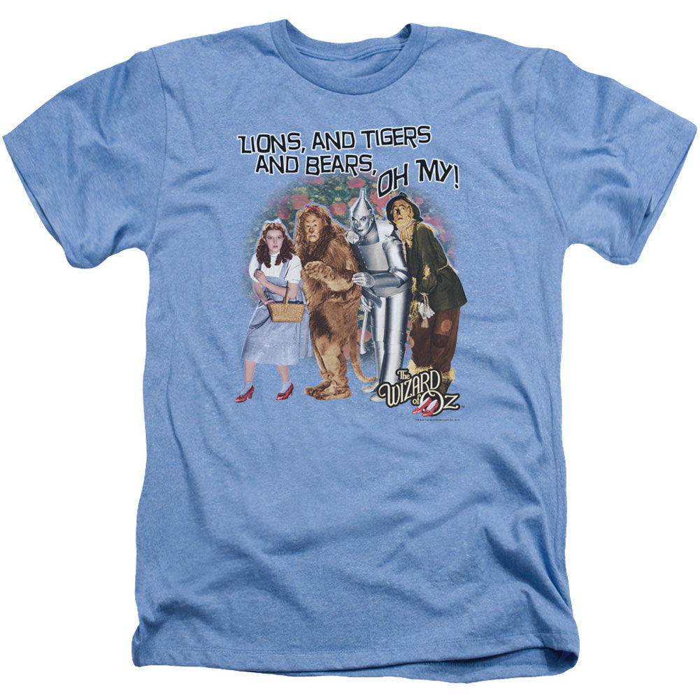 Wizard Of Oz Oh My Adult Heather 40% Poly T-shirt Front
