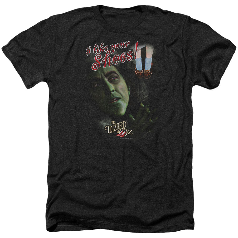 Wizard Of Oz I Like Your Shoes Adult Heather 40% Poly T-shirt Front
