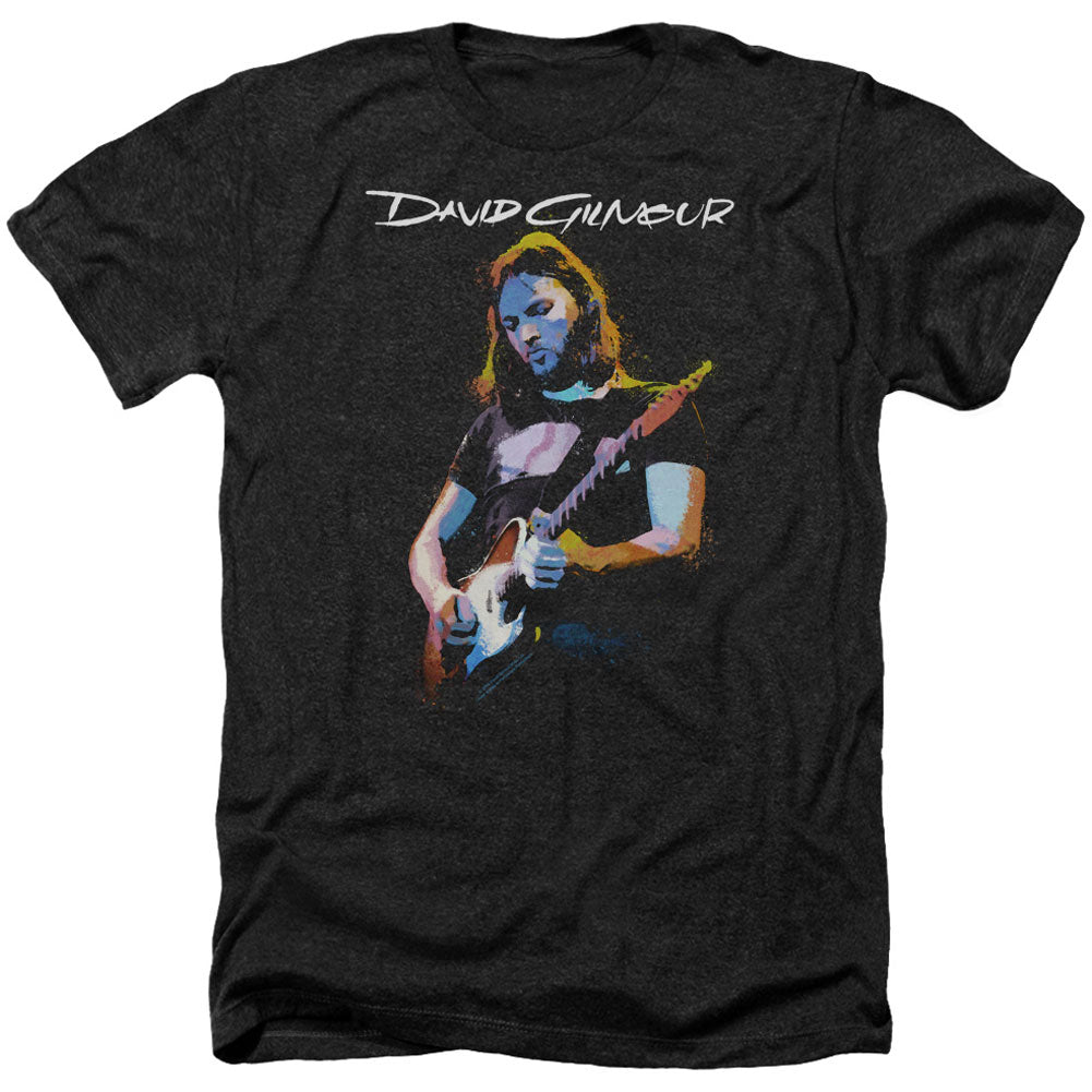 David Gilmour Guitar Gilmour Adult Heather 40% Poly T-shirt Front