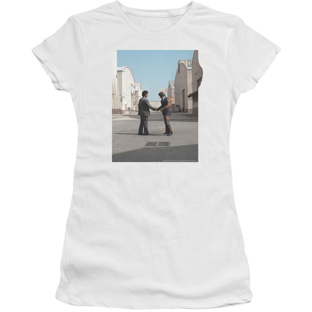 Pink Floyd Wish You Were Here Cap Sleeve Junior Top Front